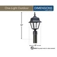 thumbnail image 2 of Generation Lighting 8257-12 Jamestowne Outdoor Post Lantern Outside Fixture, One - Light, Black, 2 of 2