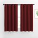 thumbnail image 1 of Cortinas NICETOWN, opacas, rojo burdeos, 132 x 137 cm, paquete de 2, 1 of 8