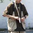 thumbnail image 3 of Men Vests Fashion Casual Big Pocket Hip Hop Streetwear Japanese Harajuku Y2k Top, 3 of 5