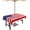 Dark Blue Dark Red White, variant on 4th of July Outdoor Tablecloth with Umbrella Hole and Zipper American Flag Tablecloths 60x102 Waterproof Table Cloths Red Blue White Star Stripes Patio Table Cloth Cover for Independence Day Party