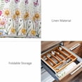 thumbnail image 6 of Placemats Set of 4, Wildflowers Woven Placemat, Linen Place Mats for Kitchen/Dining Tables, Spring Country Tulip Butterfly Floral Leaf Washable Table Mats for Party, 6 of 8