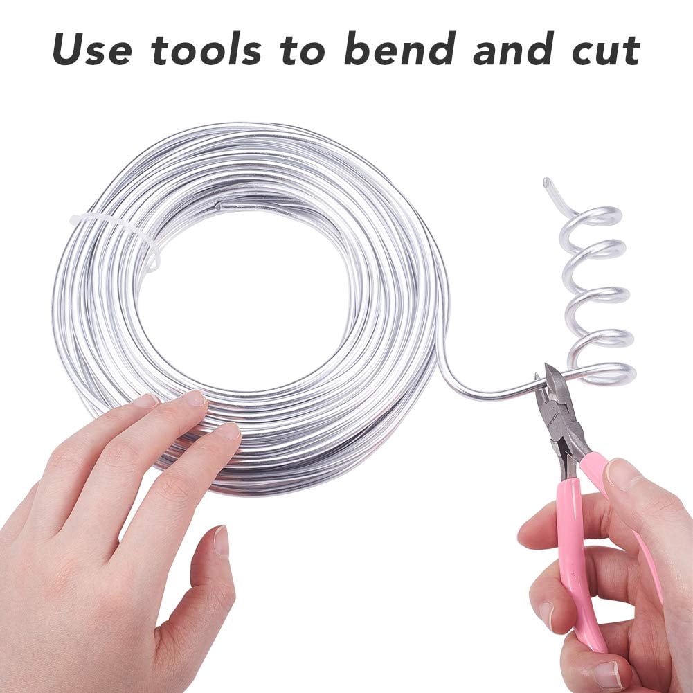 52 Feet 6 Gauge Silver Aluminum Wire Bendable Metal Sculpting Wire for Bonsai Trees Floral Making Home Decors and Other Arts Crafts Making DIY