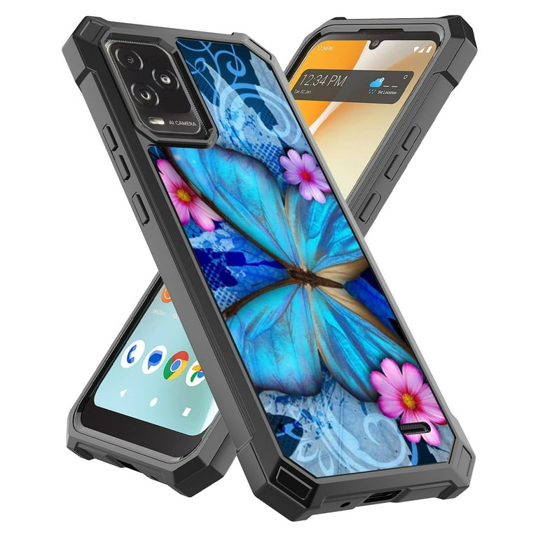 phone case under armour iPhone 14 Pro Metal Case, Heavy Duty Military Grade Armor Cover [shock proof] Full Body Hard [Black]