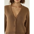 thumbnail image 2 of Semi Fit V-Neck Knitted Cardigan, 2 of 5