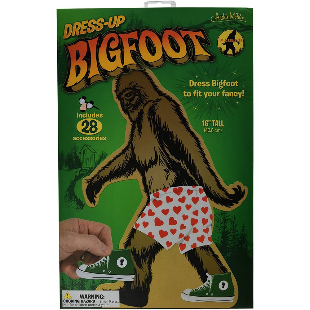 DressUp Bigfoot, Laminated cardboard dress up Bigfoot By