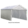 ShelterLogic MaxAP 10’ x 20’ x 8’ Carport Enclosure Kit White (Frame & Canopy Not Included)