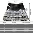 thumbnail image 3 of Vjnyvs Women Piano Mini Skirts Y2k Cake Skirt Black White Spliced Skirts Cute Dot Lace Skirts High Waisted Short Skirts Whimsy Twee Skirt Elastic Waist Skirt, 3 of 7