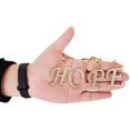 thumbnail image 6 of LINLIN Womens Gold Plated Alloy Car Key Ring with Crystal Rhinestone Alphabet Initial Letter Keychain, 6 of 6