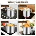 thumbnail image 2 of Deep Fryer Pot 4000ml 304 Stainless Steel Deep Oil Fryer with Strainer Basket Wooden Handle Portable Small Deep Fryer Pot Japanese Tempura Deep Fryers for Frying Shrimp Chicken, 2 of 10