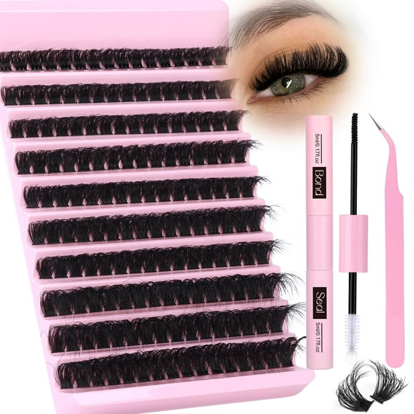 Kit de extensión de pestañas Zanlufly Volume 20 mm Mink Lashes 120D