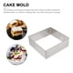 thumbnail image 3 of EeaseMX Molde cuadrado para mousse de acero inoxidable para tartas, cortador de mousse, molde para tartas, anillo para postres, molde para pasteles, herramienta para hornear (plateado, 8 pulgadas), 3 of 7