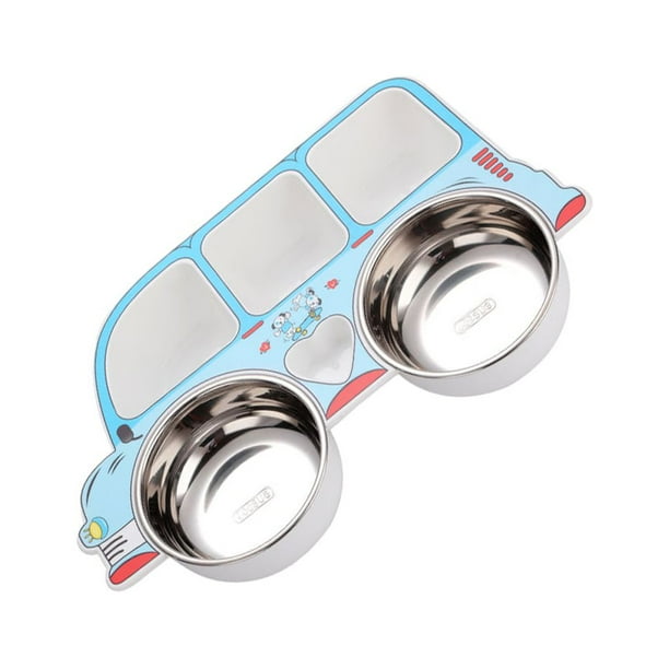 Juego de vajilla Inteprter Acero inoxidable para niños camión Azul multiusos Type3 NO3