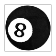 thumbnail image 1 of 8 Ball Rug - 32 Inch White & Black Rug - Cool Rugs and Aesthetic Rugs for Bedroom & Living Room, 1 of 7