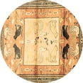 thumbnail image 1 of Ahgly Company Indoor Round Animal Brown Traditional Area Rugs, 8' Round, 1 of 4