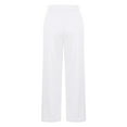 thumbnail image 4 of Xyant Girls' Leggings Wide Leg Yoga Pants Casual Fashion Sweatpants High Waist Comfy Loose Trousers with Pockets (White,12-13 Years), 4 of 5