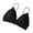 Black, variant on Kaemgyyd Women's Seamless Plunge Bra Cute Deep V-Neck Wireless Comfort Bra Fashion Spaghetti Strap Triangle Sport Bras