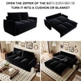 thumbnail image 6 of Black 3 - seat - Easy transformation function - Living room use - Breathable fabric comfort, 6 of 6