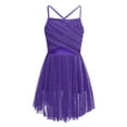thumbnail image 2 of renvena Girls Chiffon Ballet Dance Lyrical Ballerina Spaghetti Empire Waist Leotard Dress Purple 12, 2 of 7