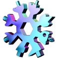 thumbnail image 1 of Snowflake Multitool,Screwdriver Spanner,Snowflake Multitool 18 in 1 Snowflake Snow Wrench Tool Spanner Hex Wrench Multifunction Camping Outdoor Survive Tools Bottle Opener Screwdriver (Color : Multic, 1 of 5