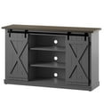thumbnail image 6 of Twin Star Home Terryville Barn Door TV Stand for TVs up to 60", Dark Gray, 6 of 10