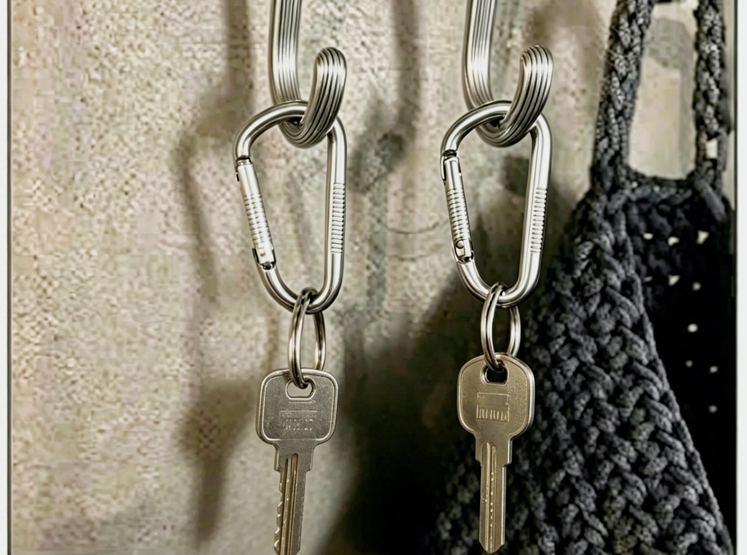 Hyper Tough 1-1/2 in. Spring Snap Hook, Stainless Steel, 30 Pack