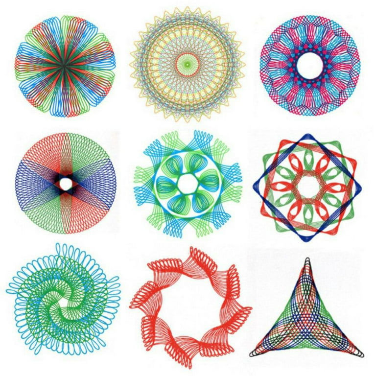 27pcs/set Spirograph Paint Coloring Accessories Spiral Designs