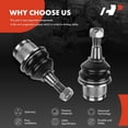 thumbnail image 6 of A-Premium 2PCS Front Lower Rearward Ball Joints Set Compatible with Dodge Challenger Charger 2006-2021 Magnum 300 2005-2021 4782740AA 4782740AC, 6 of 7