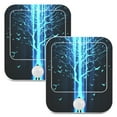 thumbnail image 7 of Yayeee LED Night Lights with Motion Detectors Auto Dusk to Dawn Light Sensors, 2 Pack, Blue Tree, 7 of 7