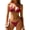 Deep Red, variant on Women's Triangle Bikini Sets Sexy Halter String Two Piece Swimsuits Tie Lace Trim Bathing Suit Trendy Beach Swimwear Royal Blue X-Small