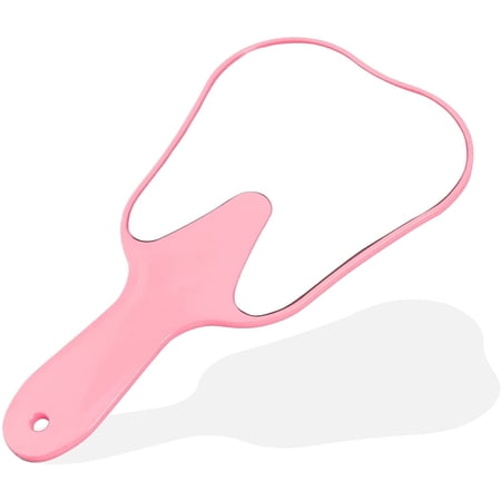 Cute Tooth Shaped Mirror - Handheld Makeup Mirror with Handle for Women & Kids - Lightweight & Smooth