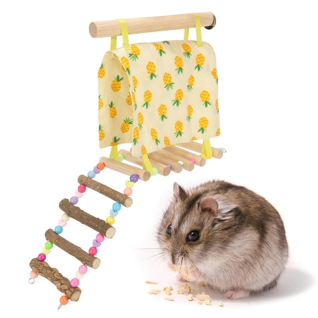 Escalera Para Tienda De Loros, Hamaca Colgante Para Pájaros De Colores Variados, Decorativa Universal Para Las 4 Estaciones, Fácil De Limpiar Para Hámster Sirio Para Hámsters