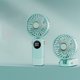 thumbnail image 4 of Ventilador de cuello portátil Injueey Compacto con pantalla digital inteligente 5 velocidades color blanco, 4 of 6