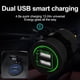 thumbnail image 3 of Adaptador de corriente para motocicleta 4.8a, cargador USB Dual, resistente al agua para coche, barco marino, 3 of 5