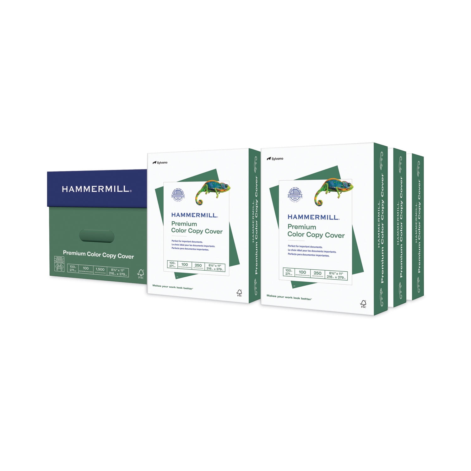 Hammermill Copier Digital Cover Stock, 100 lbs., 8 1/2 x 11, Photo White, 1500 Sheets