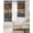Gray, variant on Teal Green Brown Blackout Curtains 45 Inches Long, Kitchen Black Out Window Treatments, Farmhouse Dog Paw Vintage Thermal Insulated Lined Drapes for Small Window with Grommet 42"x45"