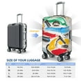 thumbnail image 2 of Travel Luggage Cover Protector - Colorful Abstract Bumper Cars Anti-Scratch Suitcase Covers Fits 18-32 Inch Luggage, 2 of 5