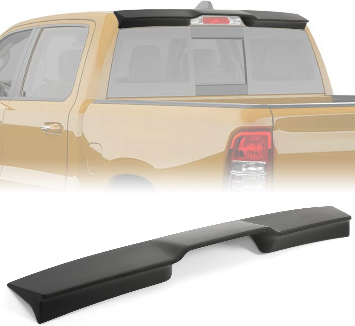 Kojem Pickup Truck Cab Spoiler Roof Wing Top for 20092020 Dodge Ram