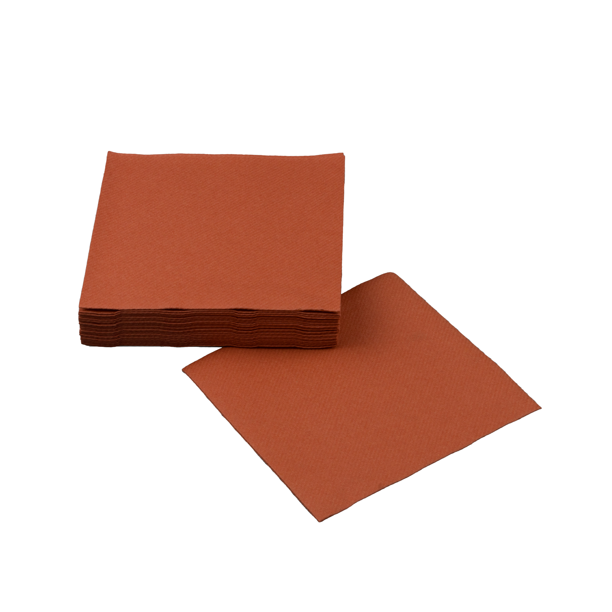 SimuLinen Cocktail and Party Napkins Beverage Napkins TERRACOTTA 25