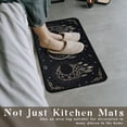 thumbnail image 6 of Gothic Boho Kitchen Mats for Floor, Moon Phase Goth Kitchen Rugs Set of 2 Carpet Area Rug, Boho Witch Witchy Halloween Kitchen Decor and Accessories Stuff, 17x30 and 17x47 Inch, Gold Black, 6 of 6