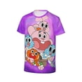 thumbnail image 3 of The Amazing World Of Gumball Boys and Girls Crewneck Fashion Shirt Short Sleeve Tee Novelty Merch for Kids, 3 of 9