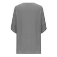 thumbnail image 4 of YanHoo Womens 3/4 Sleeve Cardigans Linen Oversized Lightweight Summer Fall Sheer Cardigan Kimono Cover Up Open Front Cardigan Jacket Sweater, 4 of 6