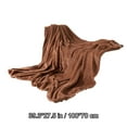 thumbnail image 3 of AJKSFHIU Summer Savings!Soft Throw Blanket for Couch, Farmhouse Cream Throw Blanket, Solid Knit Throw Blanket Neutral Blanket for Bed Sofa Home Decor, Lightweight Coral Sofa Cover Bed Blanket, 3 of 4