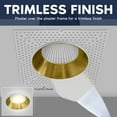 thumbnail image 3 of LUXRITE 4" LED Trimless Spotlight with Brass Trim 25W, 2000LM 5CCT, 38, Dimmable Push-n-Lock CRI90 IC Rated ETL 4 Pack, 3 of 7