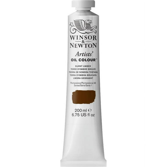 Winsor & Newton Artists' Oil Color, 200ml, Burnt Umber