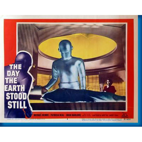 Day The Earth Stood Still The Movie Metal Sign 8inx 12in Print on Metal 8x12 Square Adults Metal Prints