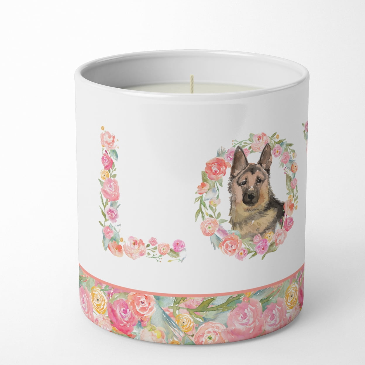 German Shepherd Love 10 oz Decorative Soy Candle