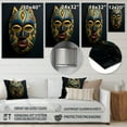thumbnail image 4 of Designart "Tribal Akan African Mask II" African Tribal Metal Art Print, 4 of 5