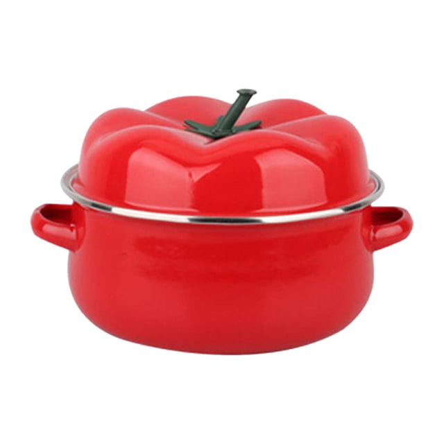 Olla para tomates, calentador de alimentos, olla caliente de 1,6 L, olla para guisar, olla para sopa reutilizable, vaporera para cocinar arroz para al