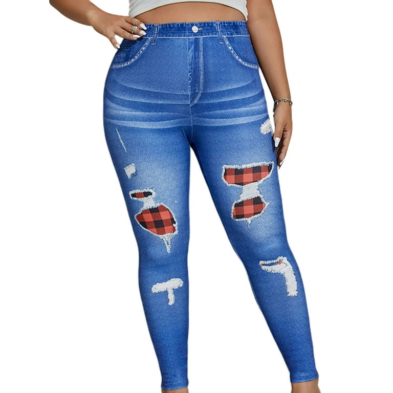 Oversized Leggings Summer Hollow Out Hot Printed Pattern Women
