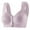 Light Purple, variant on TYGHBN New Soft Padded Front Closure Bra for Women Comfortable Wireless and Steel Vest Style Plus Size Sports Bra Light Support Sports Bra Workout Womens Front Closure Bras Womens Bras No Underwire